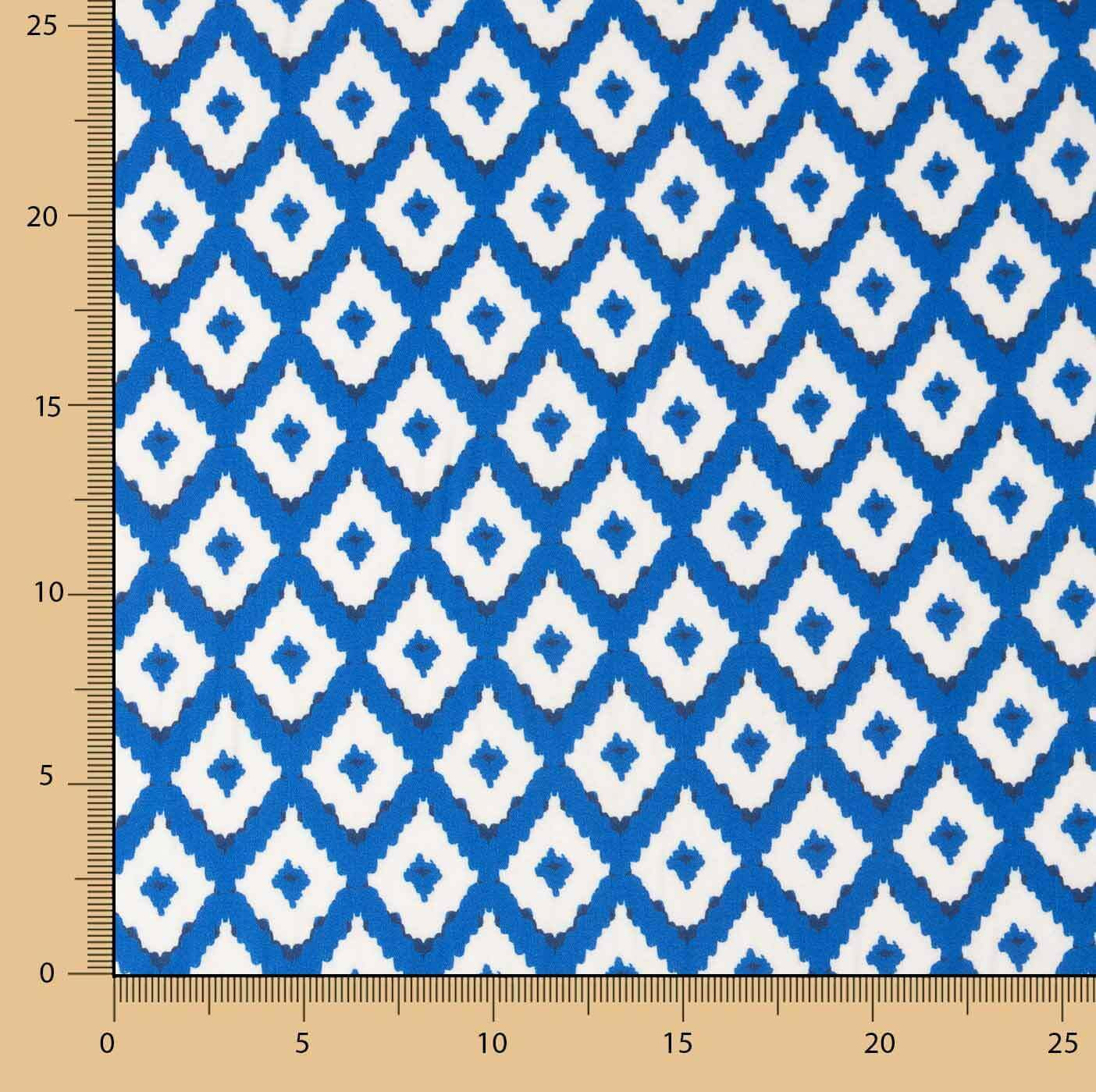 Blaue Ikat-bedruckte Viskose - Ribes y Casals