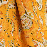 Viskose mit Paisley-Muster, weiches Orange - Ribes y Casals