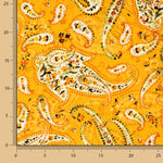 Viskose mit Paisley-Muster, weiches Orange - Ribes y Casals