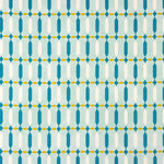 Viskose mit geometrischem Muster in Wassergrün - Ribes y Casals