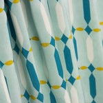 Viskose mit geometrischem Muster in Wassergrün - Ribes y Casals