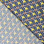 Bedruckte Viskose Kaleido Marineblau - Ribes y Casals