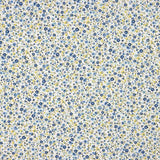 Reststück Popeline aus Bio-Baumwolle mit „Tausend blaue Blumen“-Muster – verschiedene Maße x Breite 145 cm - Ribes y Casals