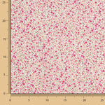 Popeline aus Bio-Baumwolle Bio-Baumwolle Fuchsia Thousand Flowers Print - Ribes y Casals