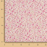 Popeline aus Bio-Baumwolle Bio-Baumwolle Fuchsia Thousand Flowers Print - Ribes y Casals