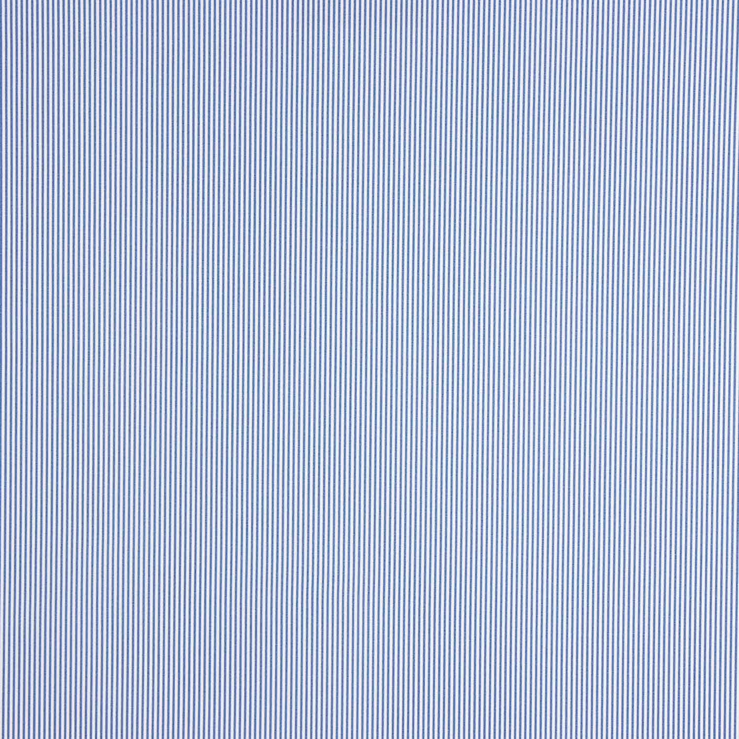 Popeline aus Bio-Baumwolle Bio-Baumwolle Blau-Weiß-Millistreifen - Ribes y Casals