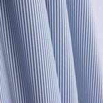 Popeline aus Bio-Baumwolle Bio-Baumwolle Blau-Weiß-Millistreifen - Ribes y Casals