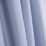 Popeline aus Bio-Baumwolle Bio-Baumwolle Blau-Weiß-Millistreifen - Ribes y Casals
