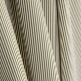 Bio-Baumwoll-Popeline Bio-Baumwolle Milli-Stripes Grün und Weiß - Ribes y Casals