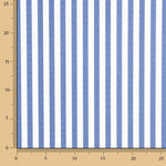 Bio-Baumwoll-Popeline Bio-Baumwoll-Streifen Blau und Weiß - Ribes y Casals
