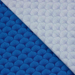 Fächerbedruckte Baumwollpopeline Blau - Ribes y Casals