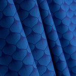 Fächerbedruckte Baumwollpopeline Blau - Ribes y Casals