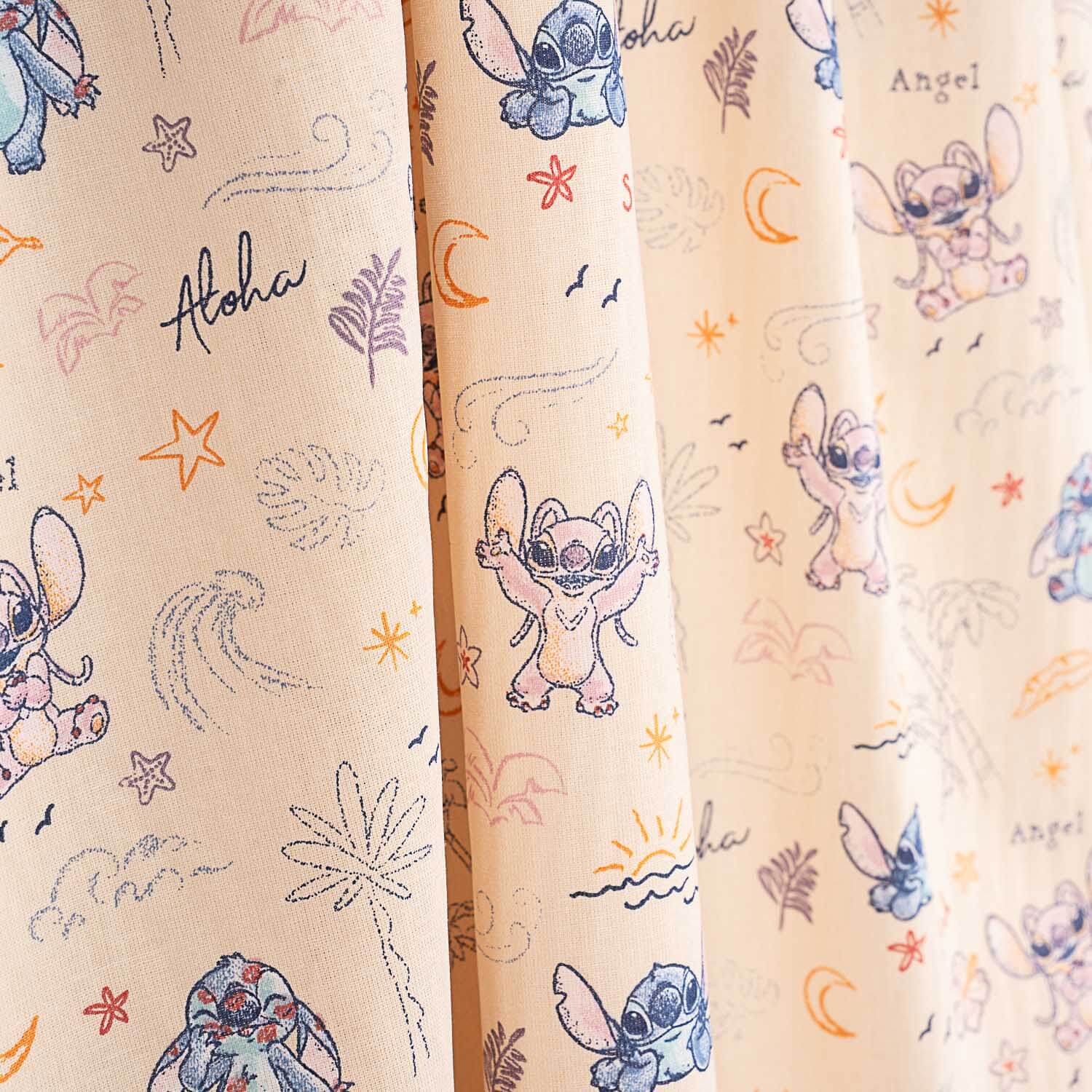 Stitch y Angel Bedruckte Baumwoll-Popeline - Ribes y Casals