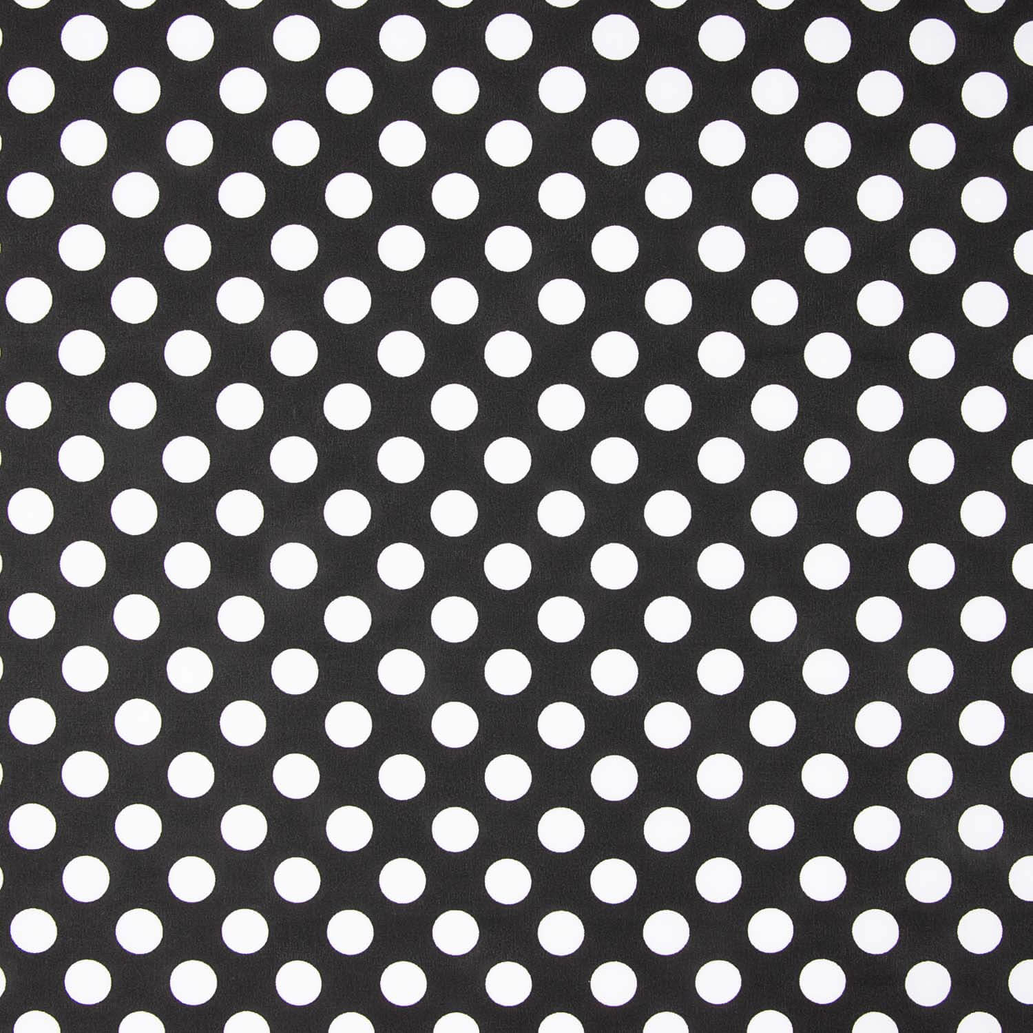Flamenco Polka Dots Popeline Schwarzer Hintergrund 15mm - Ribes y Casals