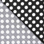 Flamenco Polka Dots Popeline Schwarzer Hintergrund 15mm - Ribes y Casals