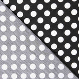 Flamenco Polka Dots Popeline Schwarzer Hintergrund 15mm - Ribes y Casals