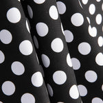 Flamenco Polka Dots Popeline Schwarzer Hintergrund 15mm - Ribes y Casals