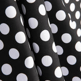Flamenco Polka Dots Popeline Schwarzer Hintergrund 15mm - Ribes y Casals