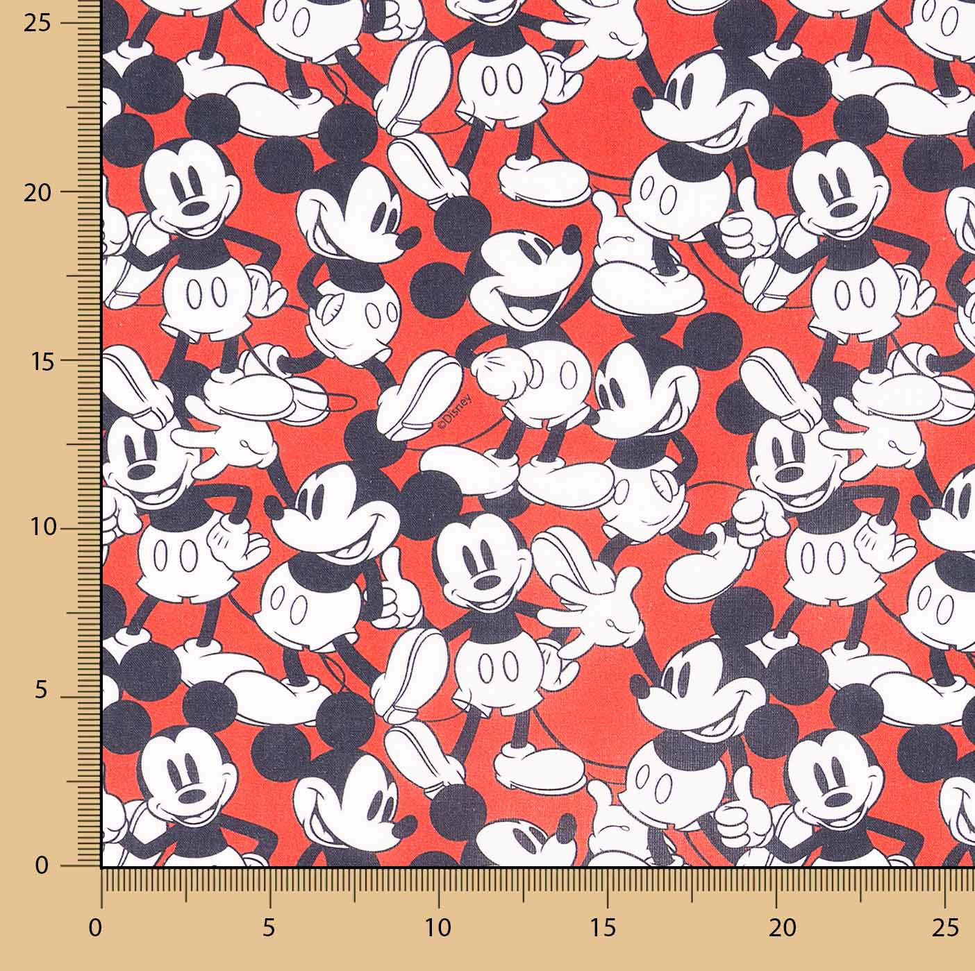 Mickey Mouse bedruckte Baumwollpopeline - Ribes y Casals