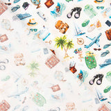 Travel Bedruckte Baumwollpopeline - Ribes y Casals