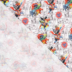 Bedruckte Baumwoll-Popeline DC Comics Superhelden - Ribes y Casals