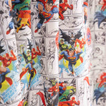 Bedruckte Baumwoll-Popeline DC Comics Superhelden - Ribes y Casals