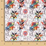 Bedruckte Baumwoll-Popeline DC Comics Superhelden - Ribes y Casals