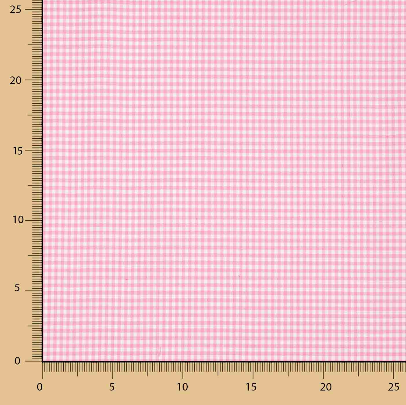 Vichy Quadrate Basic Rosa Mini 20 - Ribes y Casals