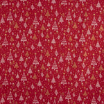 Bedruckte Popeline „Weihnachtsmuster Rot“ - Ribes y Casals