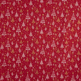 Bedruckte Popeline „Weihnachtsmuster Rot“ - Ribes y Casals