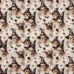 Bedruckte Popeline mit Halloween-Totenköpfen - Ribes y Casals
