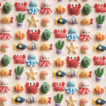Kawaii-Baumwoll-Cretona mit Meeresboden-Motiv - Ribes y Casals