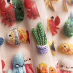Kawaii-Baumwoll-Cretona mit Meeresboden-Motiv - Ribes y Casals