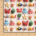 Kawaii-Baumwoll-Cretona mit Meeresboden-Motiv - Ribes y Casals
