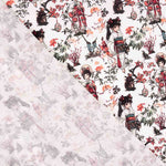Japanische Geisha bedruckte Baumwollpopeline - Ribes y Casals