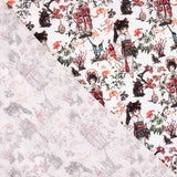 Japanische Geisha bedruckte Baumwollpopeline - Ribes y Casals