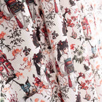 Japanische Geisha bedruckte Baumwollpopeline - Ribes y Casals