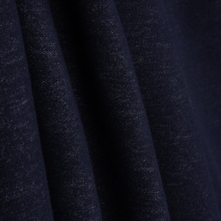 Elastischer dunkelblauer Denim-Jersey - Ribes y Casals