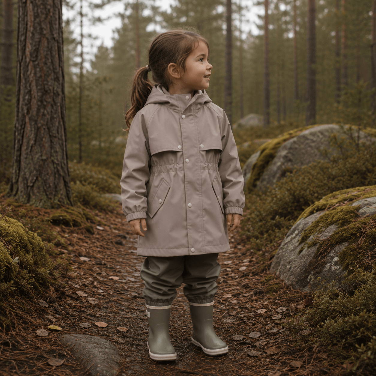 Wasserdichter Pullover in Steingrau - Ribes y Casals