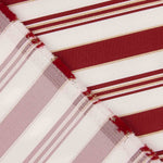 Flaches Polyester Gestreiftes Polyester Lurex Kastanienbraun und Gold - Ribes y Casals