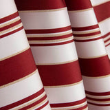 Flaches Polyester Gestreiftes Polyester Lurex Kastanienbraun und Gold - Ribes y Casals