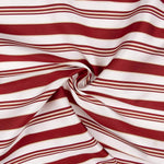 Flaches Polyester Gestreiftes Polyester Lurex Kastanienbraun und Gold - Ribes y Casals