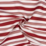 Flaches Polyester Gestreiftes Polyester Lurex Kastanienbraun und Gold - Ribes y Casals