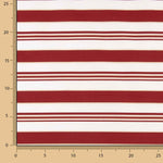 Flaches Polyester Gestreiftes Polyester Lurex Kastanienbraun und Gold - Ribes y Casals