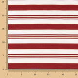 Flaches Polyester Gestreiftes Polyester Lurex Kastanienbraun und Gold - Ribes y Casals