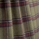 Canvas im Leinenstoff-Look mit Karos im Highlands-Stil, Grün-Khaki - Ribes y Casals