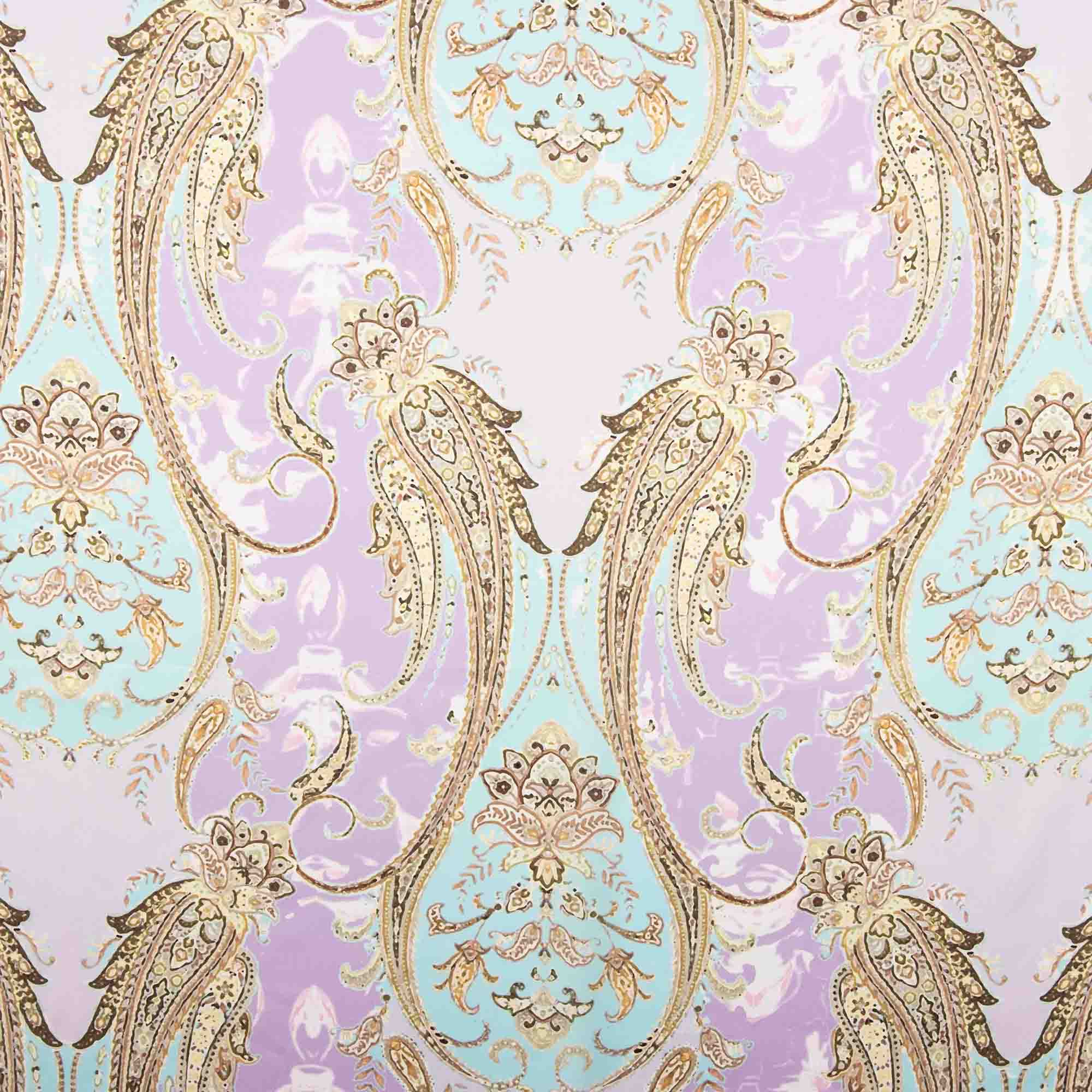 Lavendel Kaschmir Druck Satin - Ribes y Casals