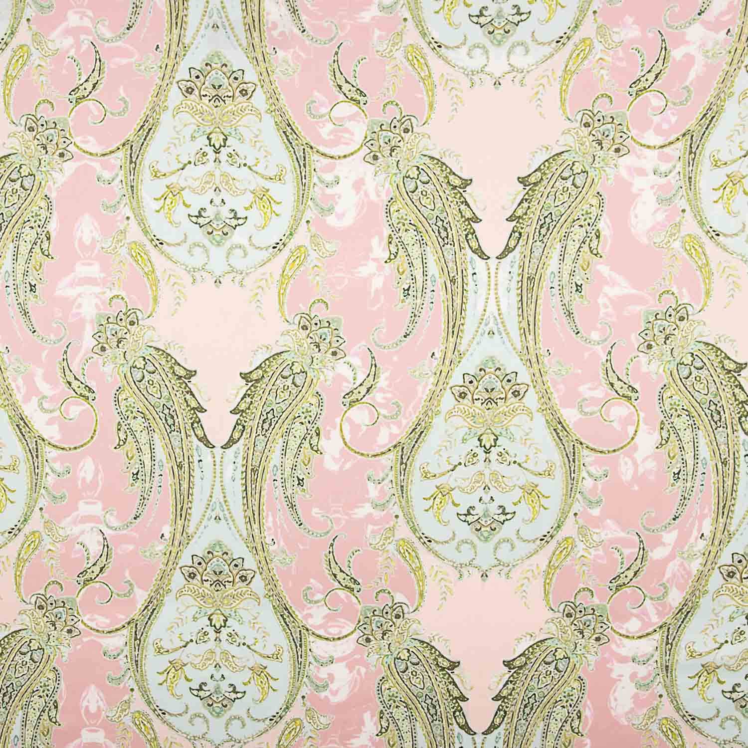 Satin Kaschmir Druck Rosa - Ribes y Casals