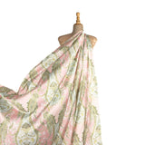 Satin Kaschmir Druck Rosa - Ribes y Casals