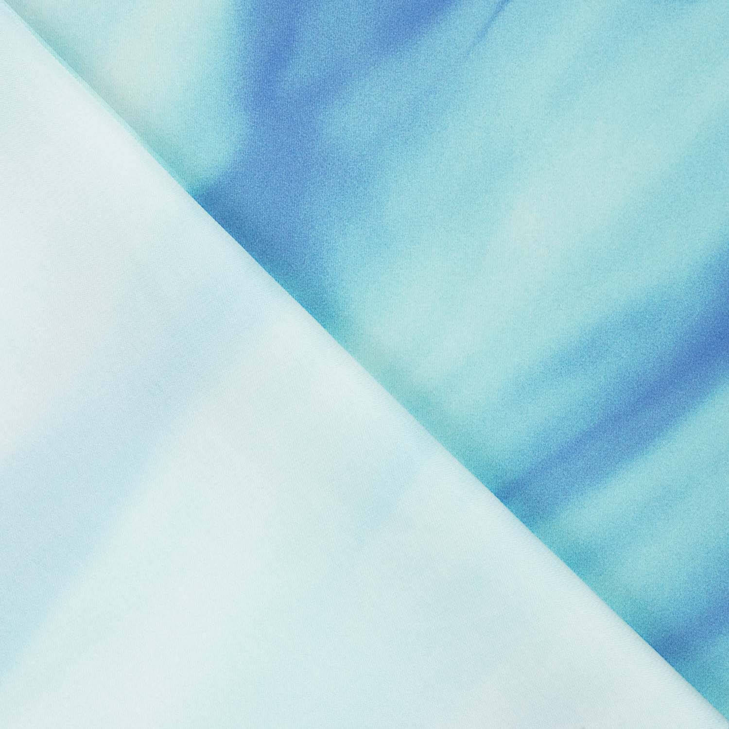 Blauer Satin mit Wasserfallmuster - Ribes y Casals